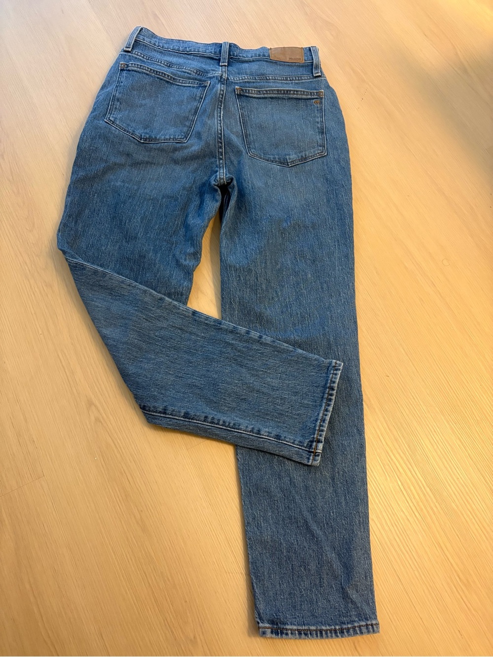 Madewell Straight-Leg‎ Blue Denim Jeans - Picture 2 of 10